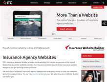 Tablet Screenshot of insurancewebsitebuilder.com